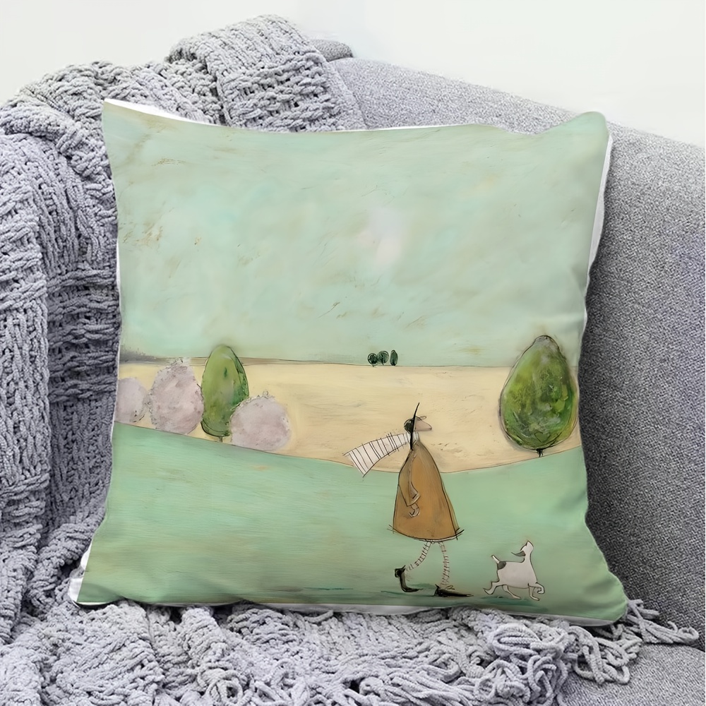 1pc Fashion Cartoon Printed Pi - Pillow Insert 18X18 ulasan dan harga