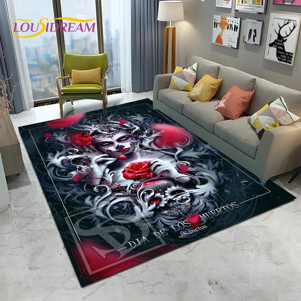 Horror Gothic Female Skull Dea - Home Textiles Sale ulasan dan harga