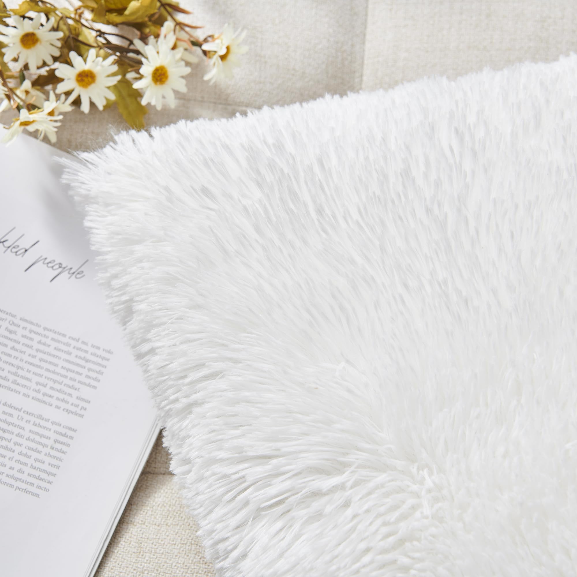Luxury Soft Faux Fur Fleece Cu - Pillow Insert 18X18 ulasan dan harga