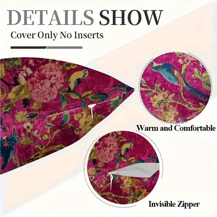 1pc Ultra Soft Velvet Pillow C - Pillow Insert 18X18 ulasan dan harga
