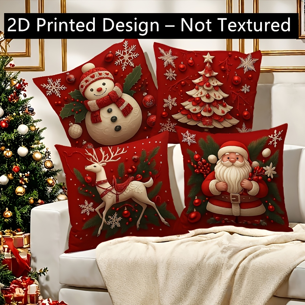 2PCS Christmas Pillow Covers 1 - Pillow Insert 18X18 ulasan dan harga